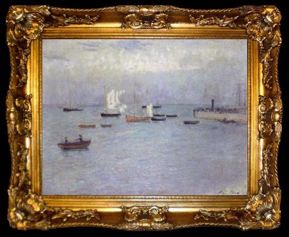 framed  Philip Wilson Steer poole harbor, ta009-2
